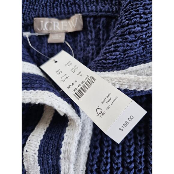 J. Crew Textured Sailor Sweater Women's Size XL Relaxed Nautical Saint-Tropez - Picture 6 of 10